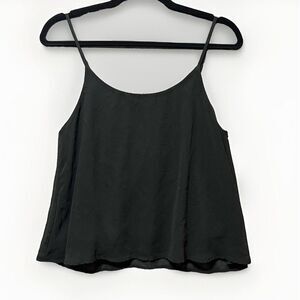 Bear Dance Top Camisole Small Black Daisy Embroidery Back Detail Lined‎